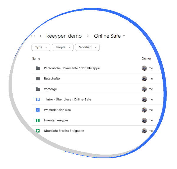Dein Online-Safe, erstellt mit der Toolbox von keeyper.com